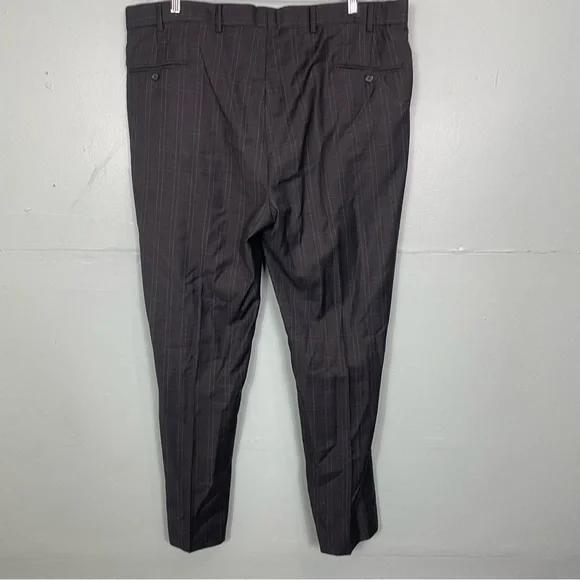 Brooks Brothers 1818 Regent Gray Charcoal Plaid Drago Wool Size 46/40 Suit Set